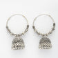 NVR Women's Handmade Set of 2 Oxidized Traditional Jhumka Earrings - Swadesiicart