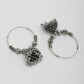 NVR Women Set of 3 Silver Plated Oxidized Traditional Earrings | Swadesiicart