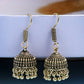 NVR Women Set of 3 Gold-Polished Oxidized Contemporary Jhumka Earrings | Swadesiicart