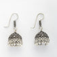 NVR Women Set of 3 Silver-Plated Oxidized Contemporary Jhumkas & Stud Earrings | Swadesiicart