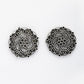 NVR Women's Set of 3 Silver Plated Oxidized Fashion Traditional Earrings - Swadesiicart