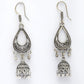 NVR Women's Set of 3 Silver Plated Oxidized Fashion Traditional Earrings - Swadesiicart