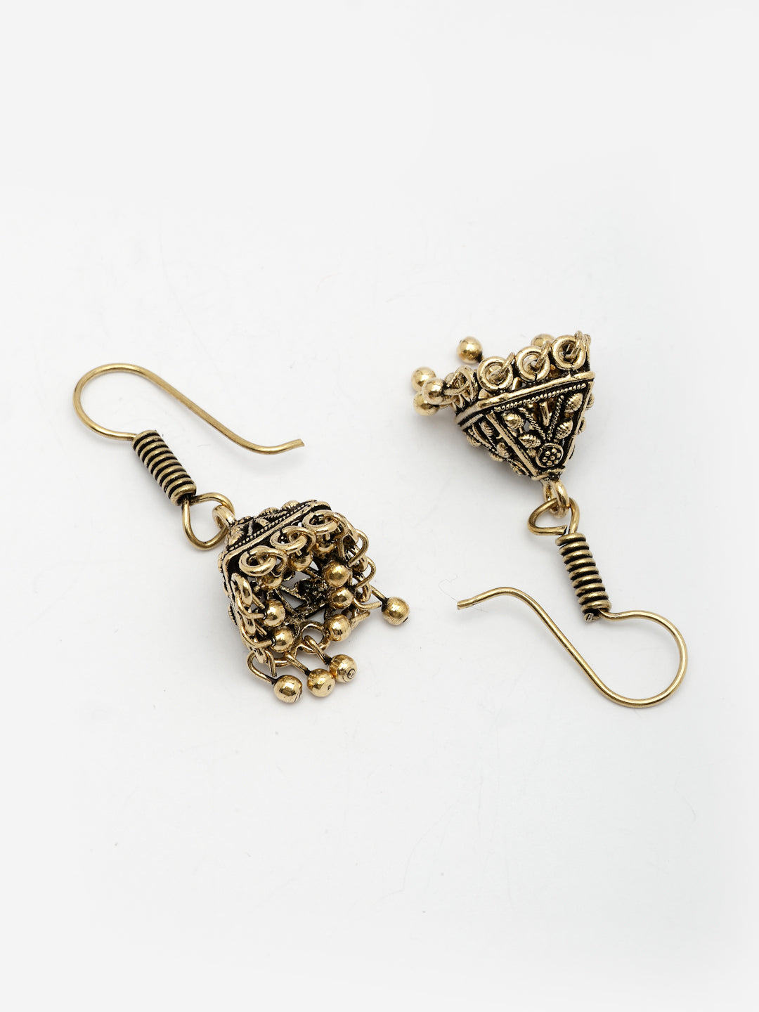NVR Women Set of 3 Oxidized Traditional Fashion Earrings - Swadesiicart