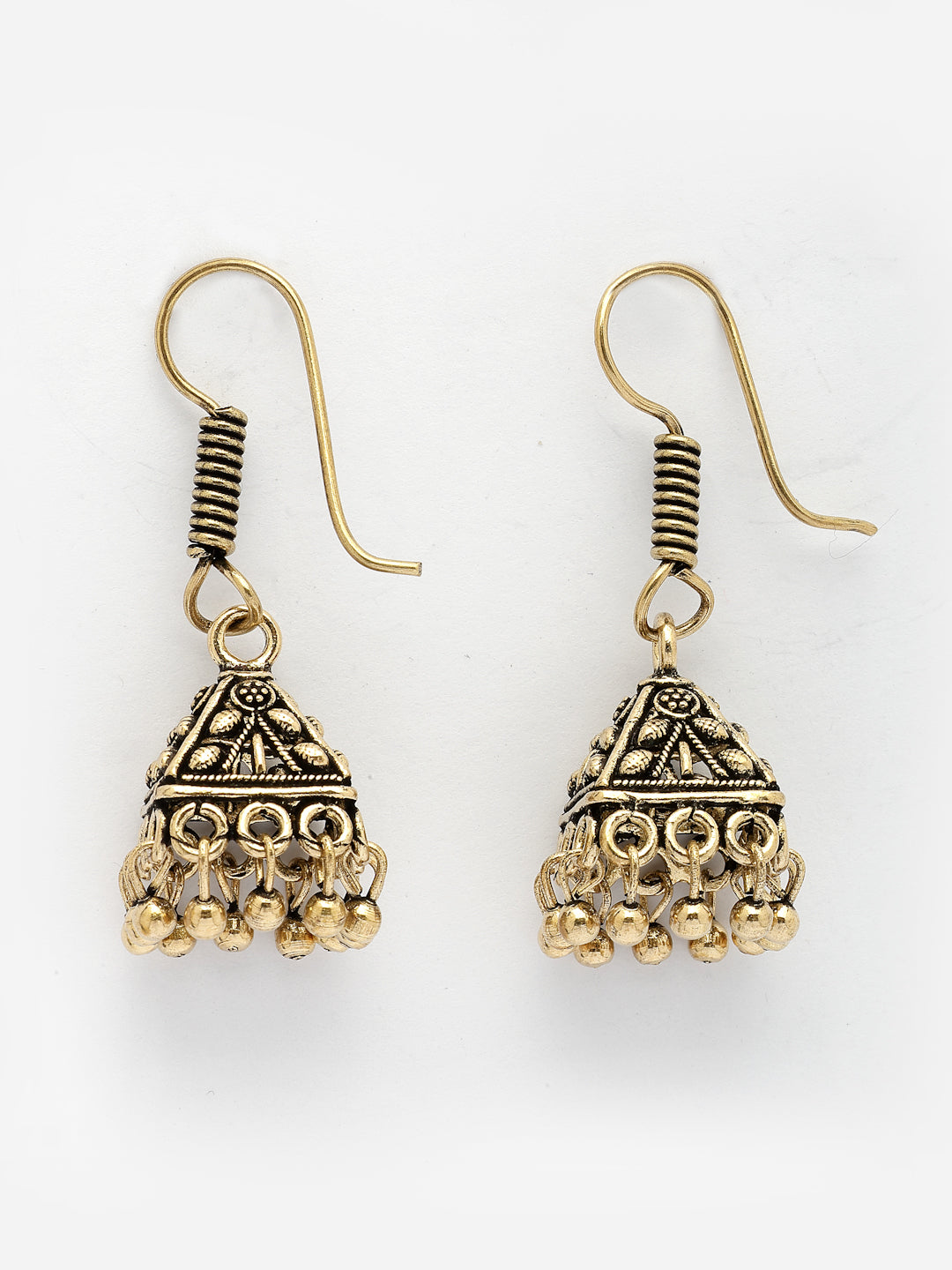 NVR Women Set of 3 Oxidized Traditional Fashion Earrings - Swadesiicart