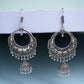 NVR Women Set of 3 Silver Plated Oxidized Traditional Jhumka Earrings - Swadesiicart