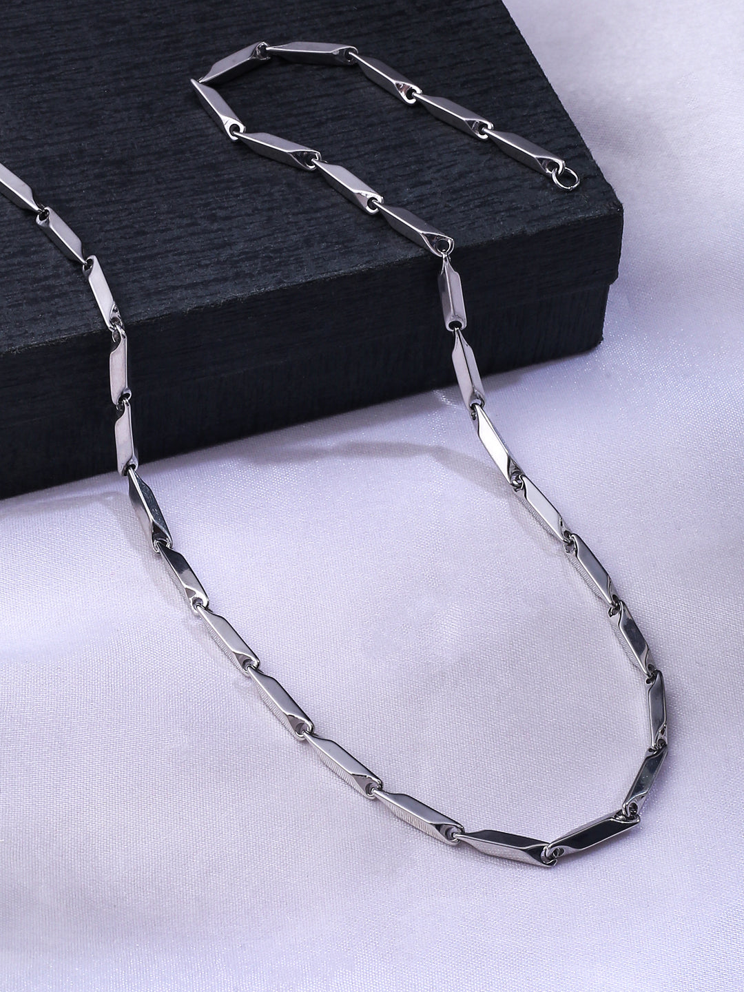 NVR Men Set of 3 Stainless Steel Trendy Stylish Chain | Swadesiicart