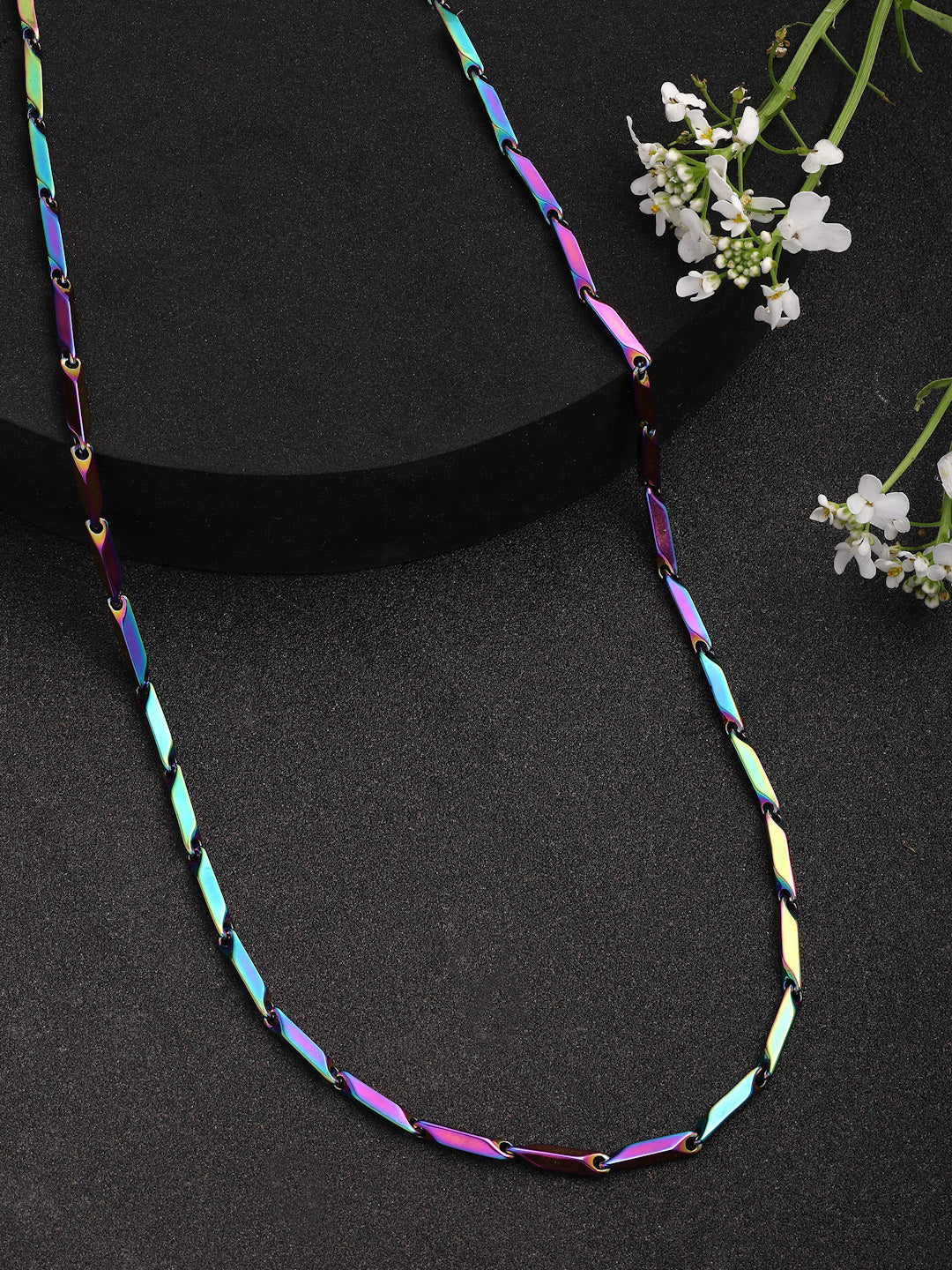 NVR Men Set of 3 Stainless Steel Trendy Stylish Chain | Swadesiicart