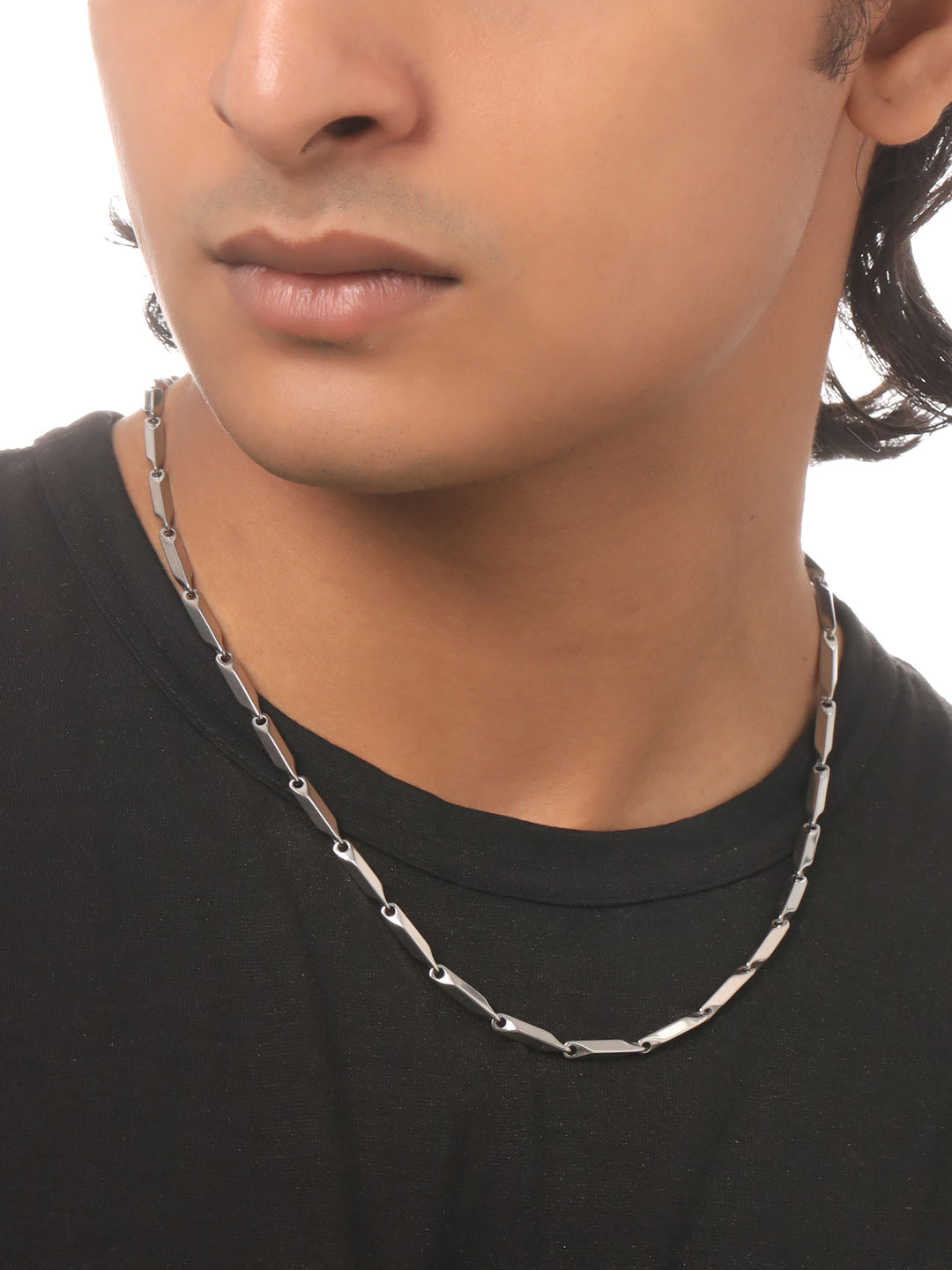 NVR Men Set of 3 Stainless Steel Trendy Stylish Chain | Swadesiicart