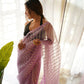 Vamsee Devika Lavender Organza Silk Saree - Swadesiicart
