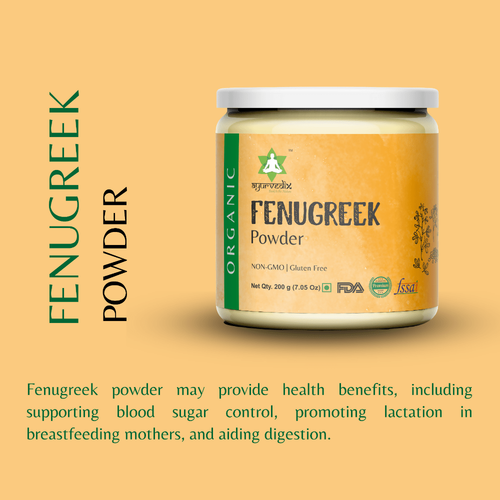 Ayurvedix Organic Fenugreek Seed Powder - Swadesiicart
