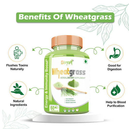 Divya Shree Wheatgrass Capsules | Swadesiicart