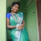 DEIANA'S Beautiful Designer Golden zari Soft Lichi Silk Saree - Sky - Swadesiicart