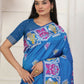 Shree Shyam Fashion Silk Blend Blue Saree