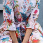 Women's Partywear Designer White & Multi Muslin co-ord set - Stylishta - Swadesiicart