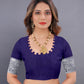 Vedant Vastram Soft Litchi Silk Banarasi Silk Saree - Navy | Swadesiicart