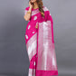 Vedant Vastram Soft Litchi Silk Banarasi Silk Saree - Pink | Swadesiicart