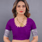 Vedant Vastram Soft Litchi Silk Banarasi Silk Saree - Purple | Swadesiicart