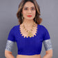 Vedant Vastram Soft Litchi Silk Banarasi Silk Saree - Royal Blue | Swadesiicart