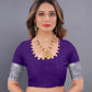 Vedant Vastram Soft Litchi Silk Banarasi Silk Saree - Violet | Swadesiicart