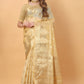 Vedant Vastram Organza Silk Banarasi Silk Saree - Gold | Swadesiicart