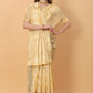 Vedant Vastram Organza Silk Banarasi Silk Saree - Gold | Swadesiicart