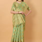 Vedant Vastram Organza Silk Banarasi Silk Saree - Parrot | Swadesiicart