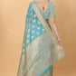 Vedant Vastram Organza Silk Banarasi Silk Saree - Rama | Swadesiicart