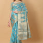 Vedant Vastram Organza Silk Banarasi Silk Saree - Rama | Swadesiicart