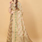 Vedant Vastram Soft Cotton Silk Banarasi Silk Saree - Beige | Swadesiicart