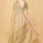 Vedant Vastram Soft Cotton Silk Banarasi Silk Saree - Beige | Swadesiicart