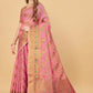Vedant Vastram Soft Cotton Silk Banarasi Silk Saree - Pink | Swadesiicart