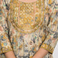 Festive Wear Ethnic Cream chanderi Stitched Suit With Dupatta - Anbazaar - Swadesiicart