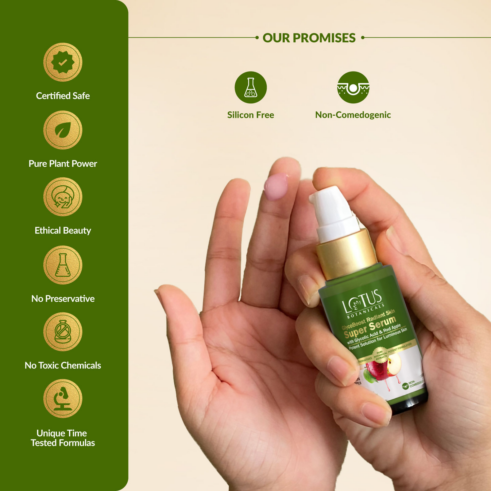 Lotus Botanicals GlycoBoost Radiant Skin Super Serum | Swadesiicart
