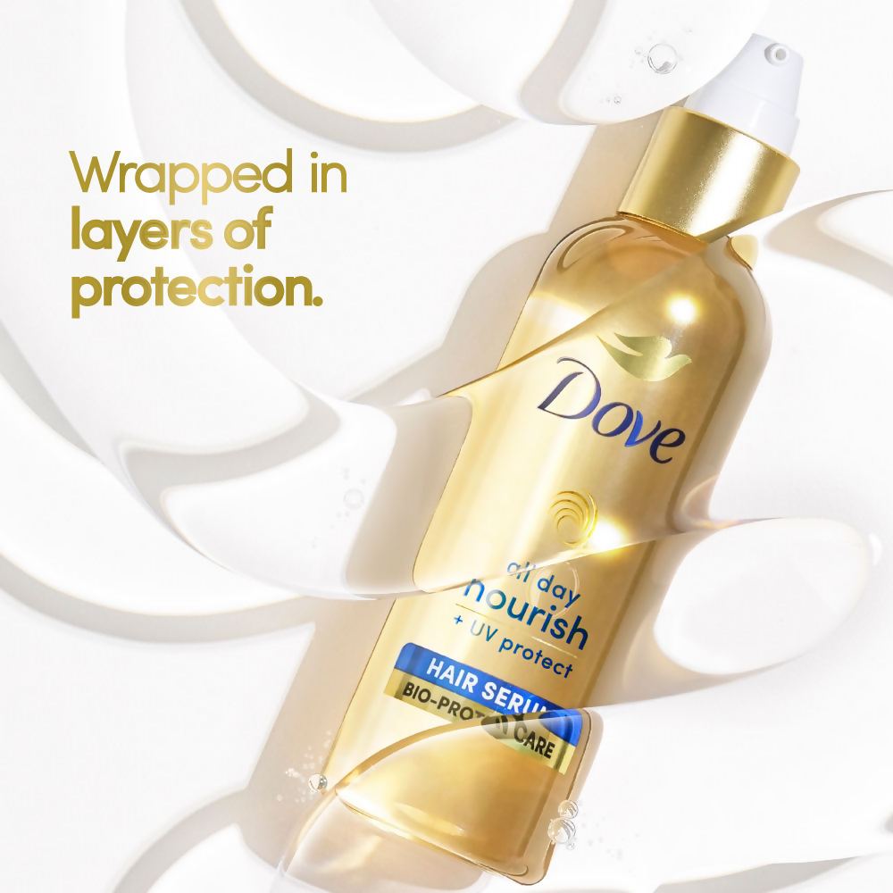 Dove All Day Nourish + UV Protect Hair Serum With Bio Protein Care - Swadesiicart