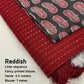 Red Linen Sequence Saree with Unstitched Blouse - Hiral Fashion | Swadesiicart