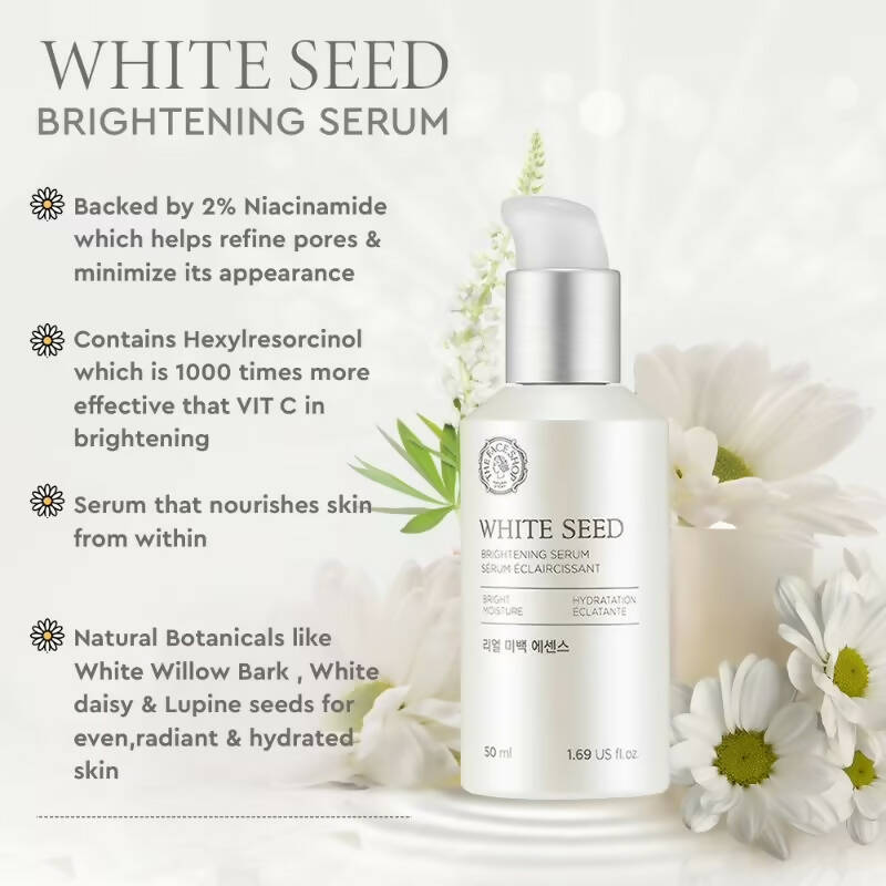 The Face Shop White Seed Brightening Serum - Korean Skincare | Swadesiicart