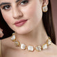 NVR Women's Gold-Polished Mother of Pearl Handcrafted Jewellery Set - NR Retail-NVR