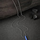 NVR Men Blue Plated Geomatric Pendent With Chain | Swadesiicart