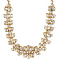 White Brass Gold-Polished Necklace - Ruby Raang | Swadesiicart