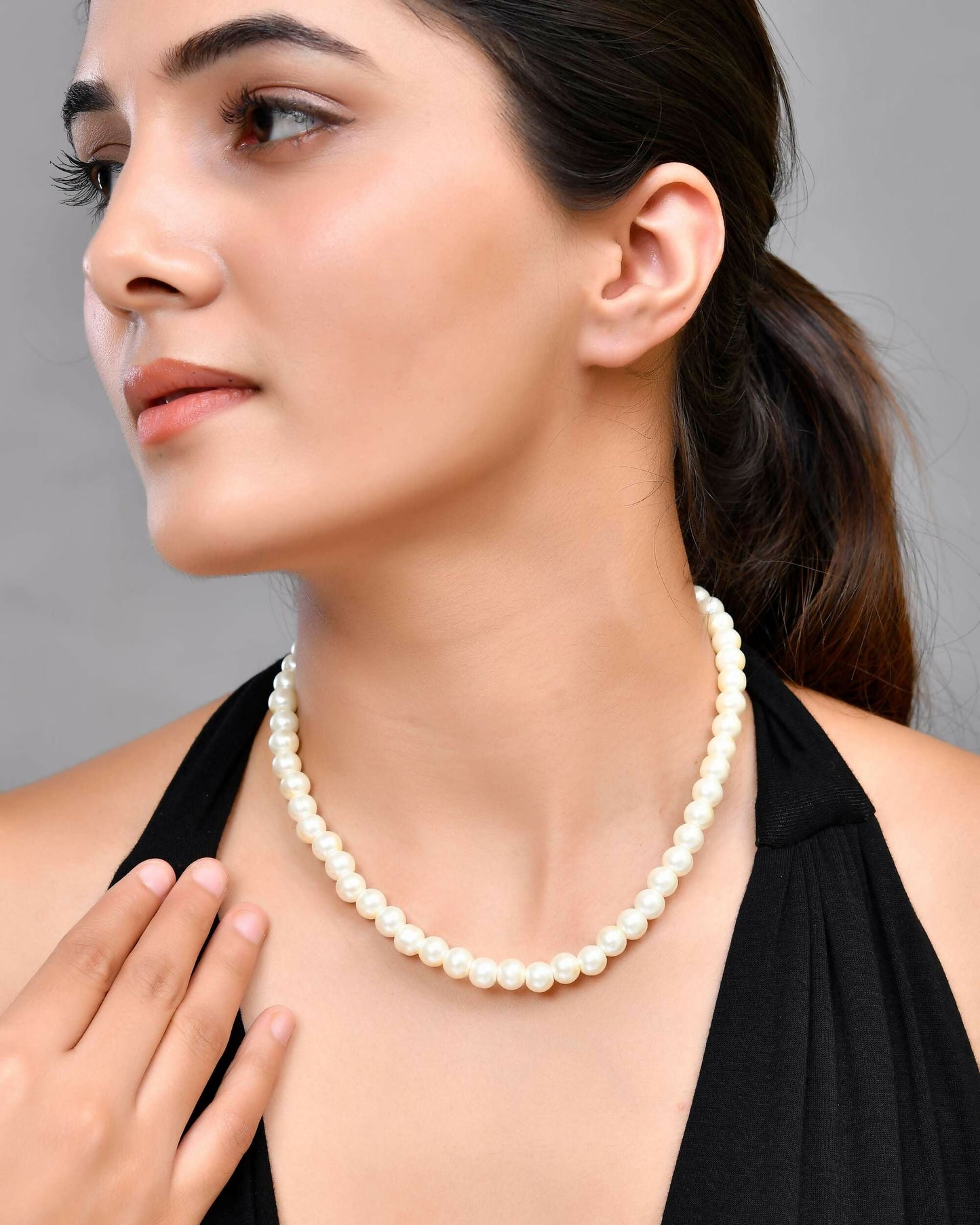 VOJ Pearl Beaded Necklace | Swadesiicart