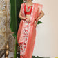Shree Shyam Fashion Linen Cotton Red & White Saree
