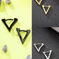 NVR Men's Set of 3 Multicolor Rhodium-Plated Geometric Shape Stainless Steel Studs Earring | Swadesiicart
