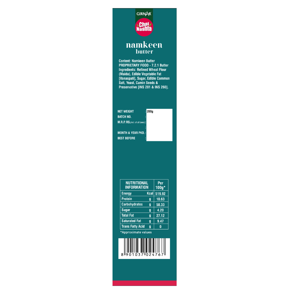 Girnar Chai Nashta - Namkeen Butter | Swadesiicart