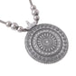 NVR Women's Elegant Silver Oxidised Brass Necklace | Swadesiicart