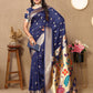 Lorenvalley Fashion Navyblue Soft Paithani Silk Woven Design Rich Zari Meenakari Weaving Saree - Swadesiicart