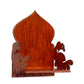 eCraftIndia Brown Textured Wooden Pooja Shelf | Swadesiicart