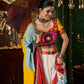 AI Fashion White Maslin Cotton Designer Navratri Lehenga Choli Collection