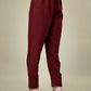 Jyoti Fashion Women's Maroon Cotton Blend Embroidery & Sequence work Kurta with Trouser & Dupatta | Swadesiicart