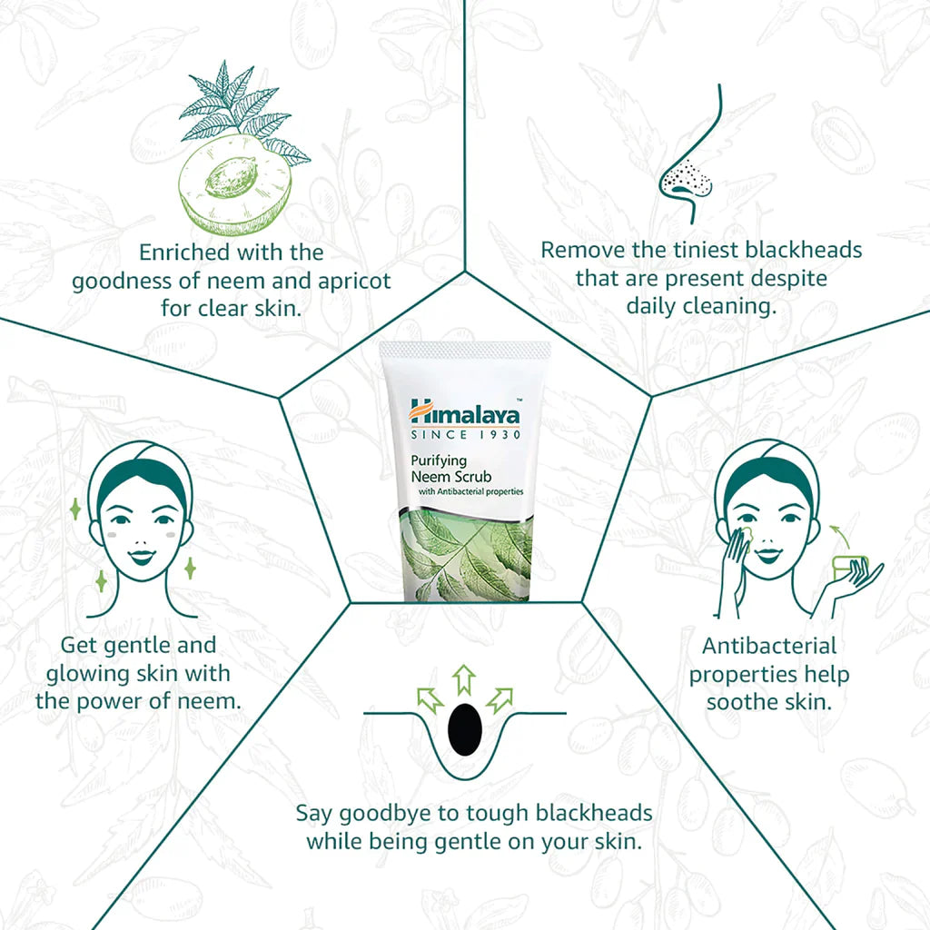 Himalaya Purifying Neem Scrub - Swadesiicart