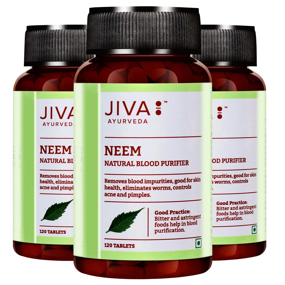 Jiva Ayurveda Neem Tablets - Swadesiicart